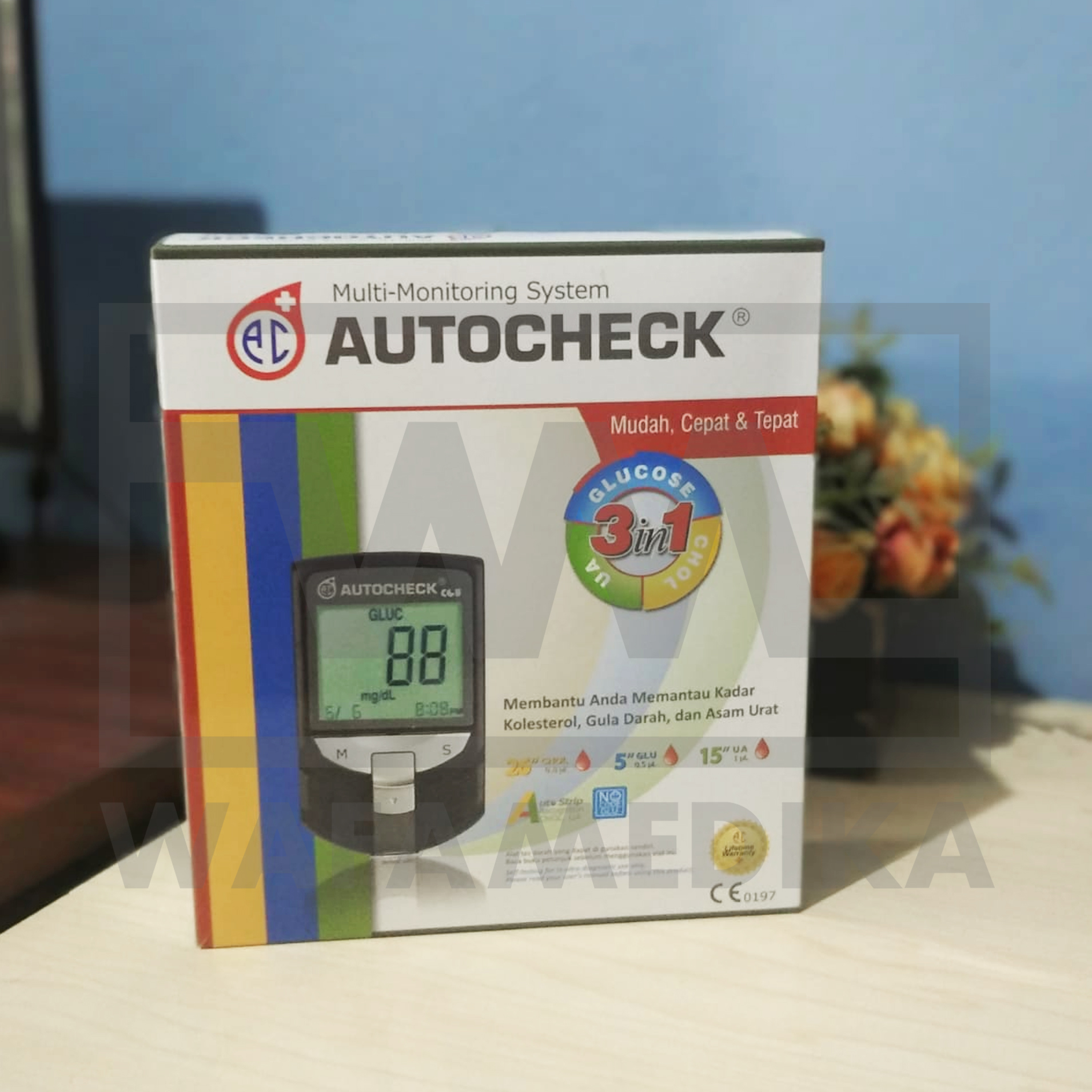 Pemakaian Alat AUTOCHECK Kadar Kolesterol, Gula Darah & Asam Urat