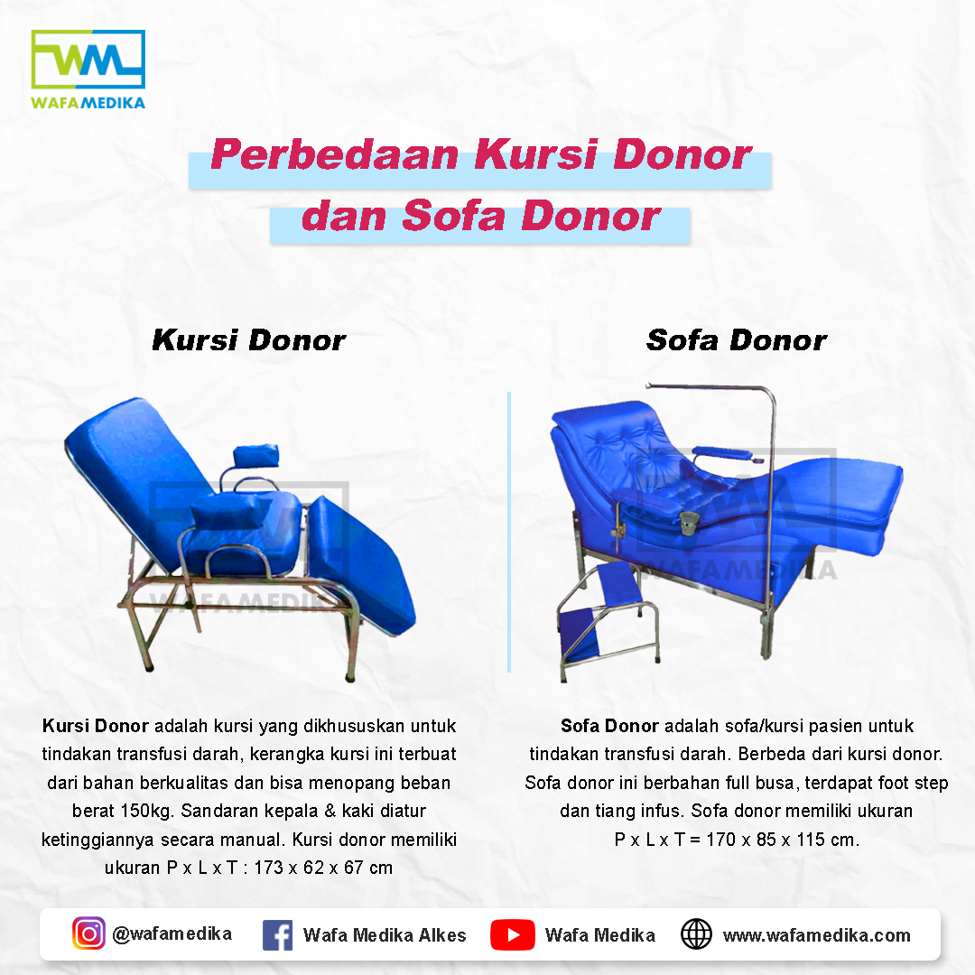 Perbedaan Kursi Donor & Sofa Donor PMI