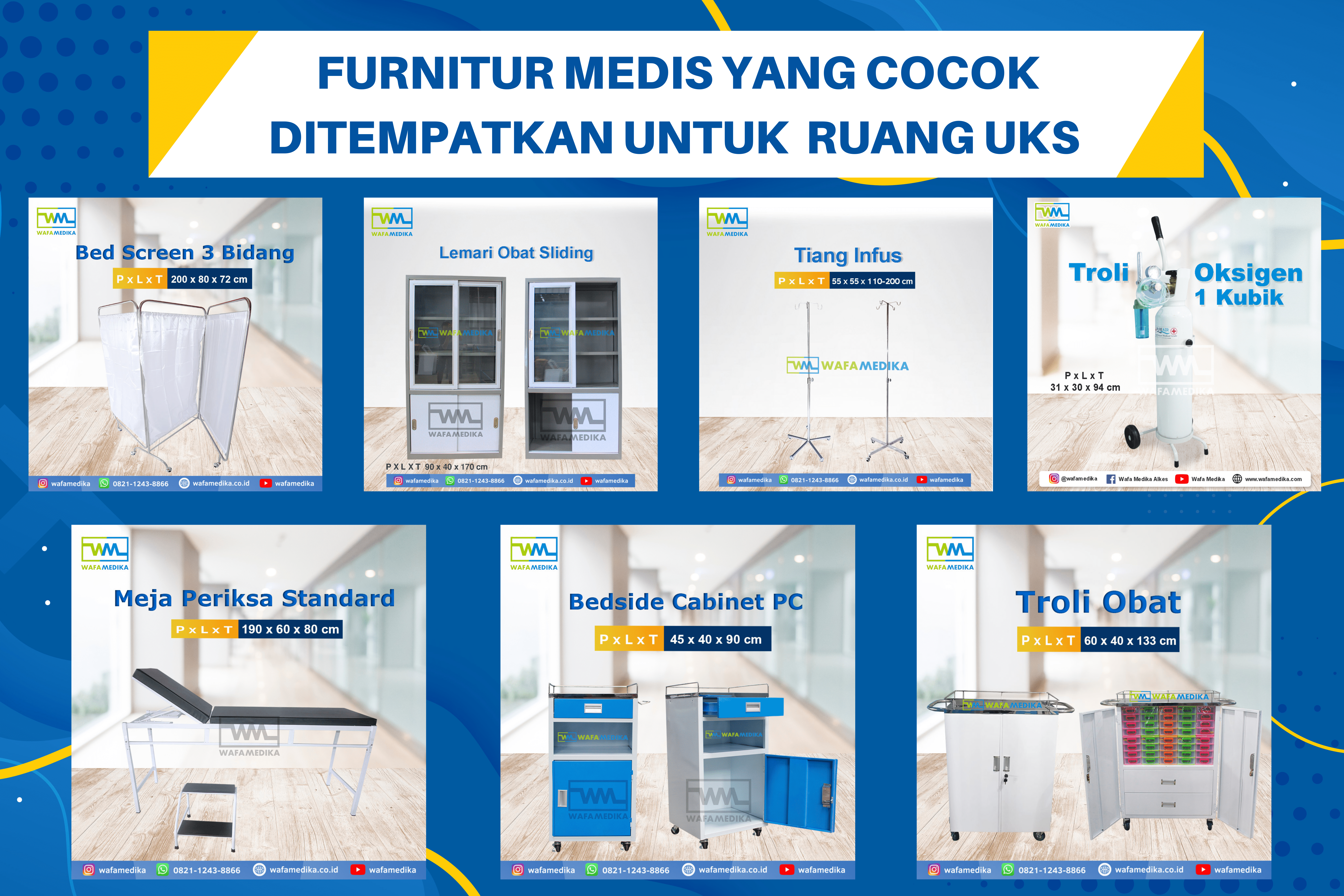 Furnitur Medis Yang Biasa Digunakan untuk Ruang Uks