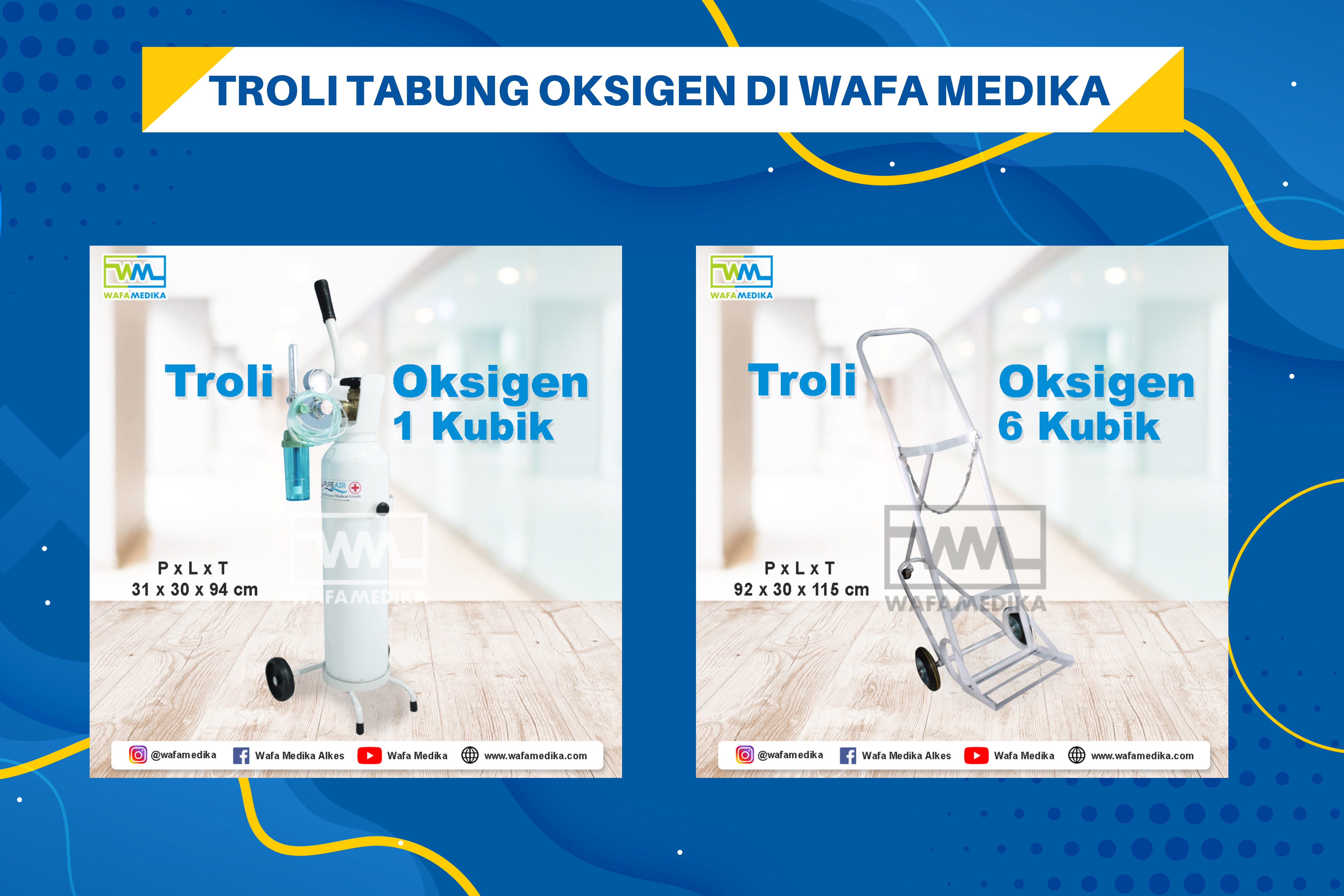 Troli Tabung Oksigen Di Wafa Medika