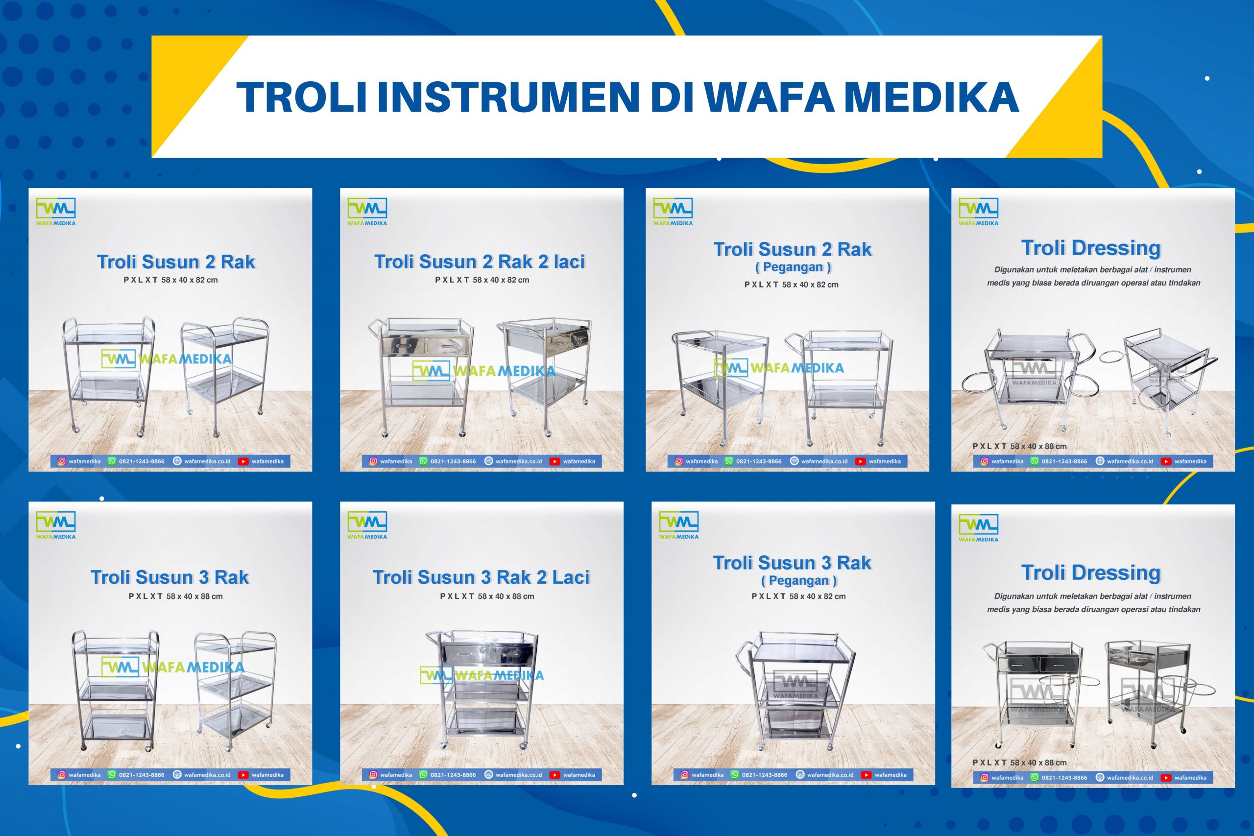 Pentingnya Troli Instrumen di Rumah Sakit: Menjamin Kelancaran Pelayanan Kesehatan