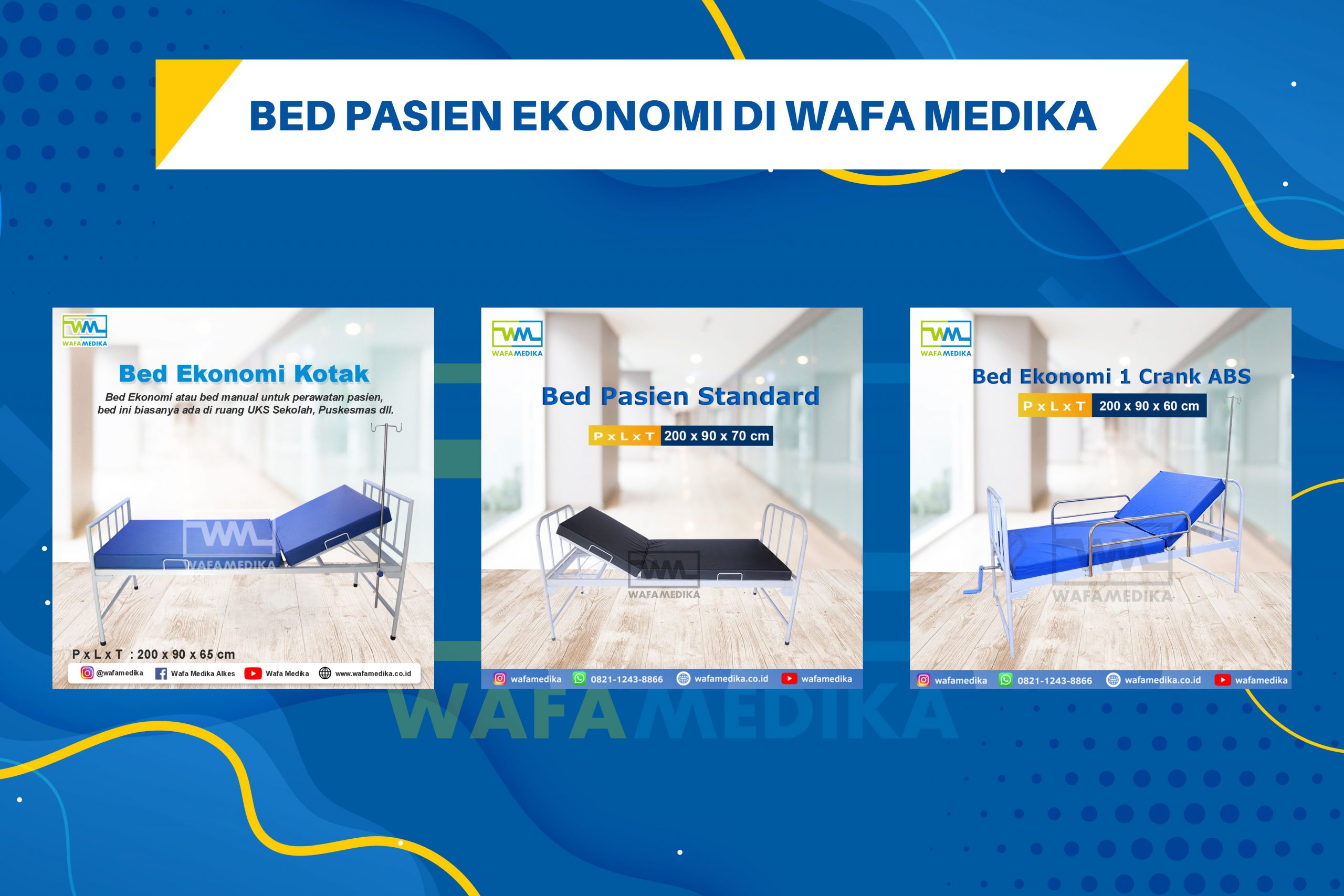 Tau ga sih? Bed Pasien Standard rumah sakit yang dapat digunakan untuk rumah sakit maupun klinik