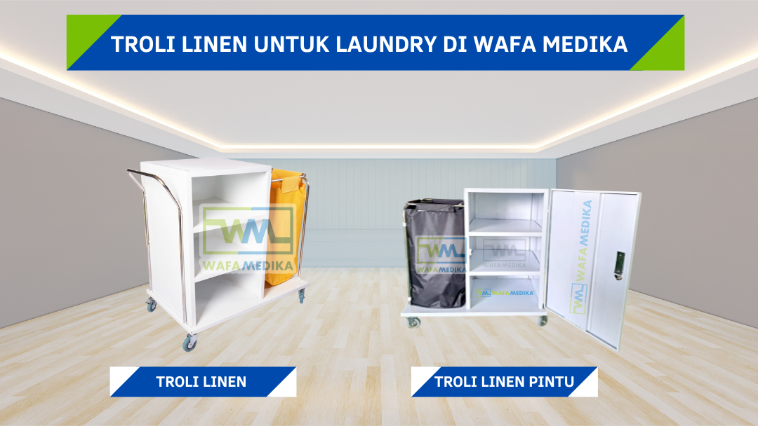 Troli Linen Untuk Solusi Praktis  Di Rumah Sakit dan Tempat Usaha Laundry