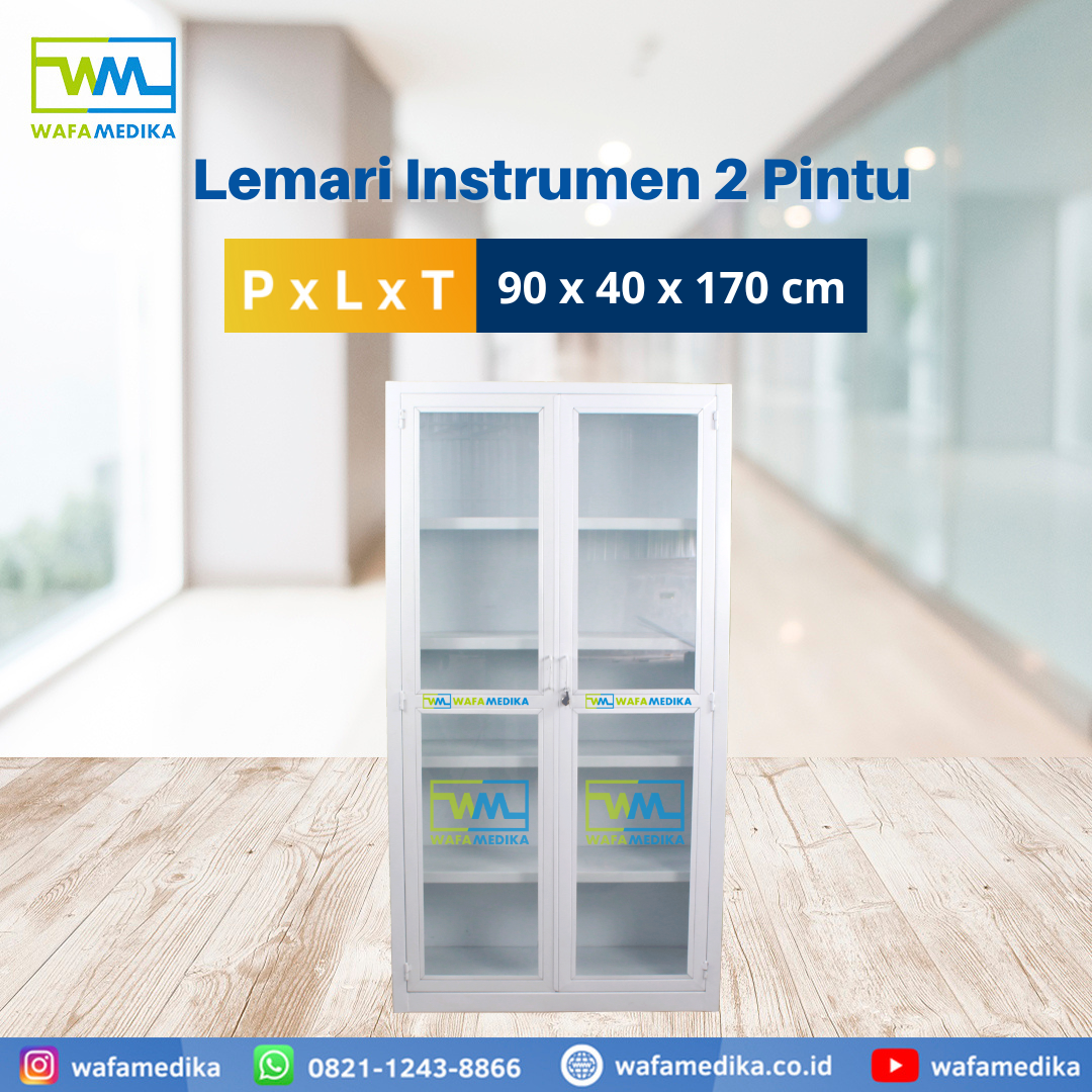Lemari instrumen untuk memenuhi kebutuhan medis