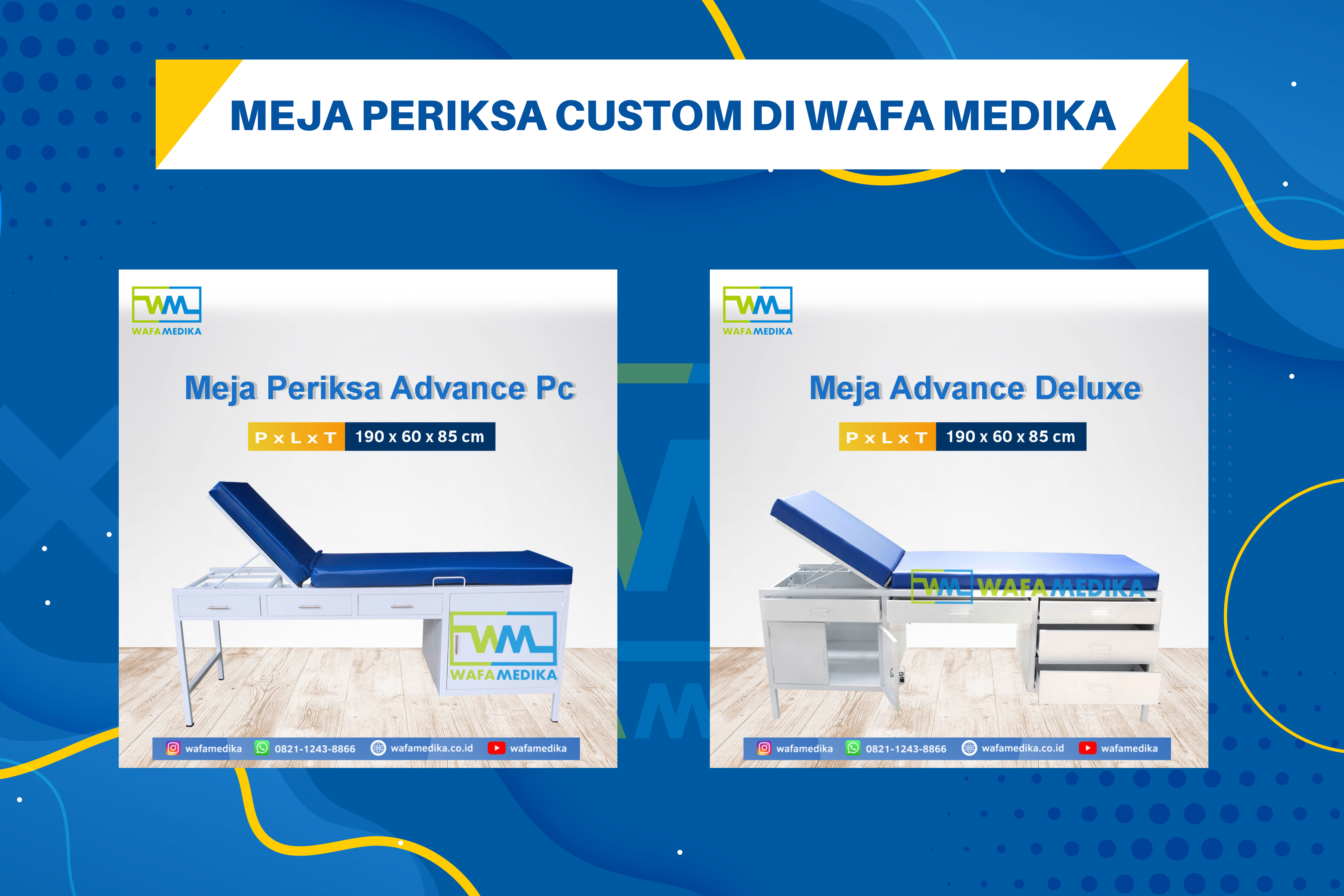 Custom meja periksa sesuai kebutuhan? bisa loh!