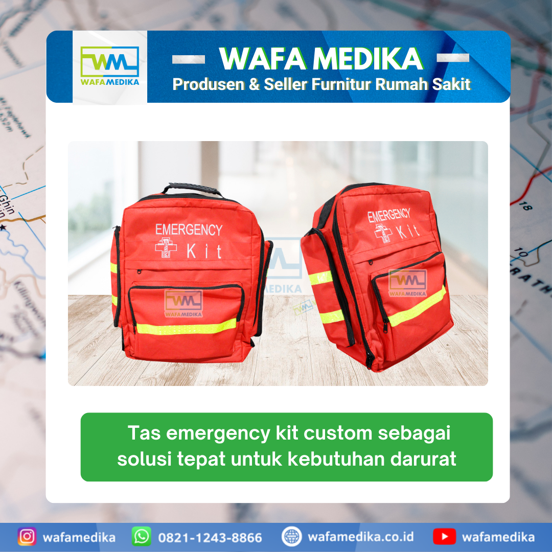 Tas emergency kit custom sebagai solusi tepat untuk kebutuhan darurat