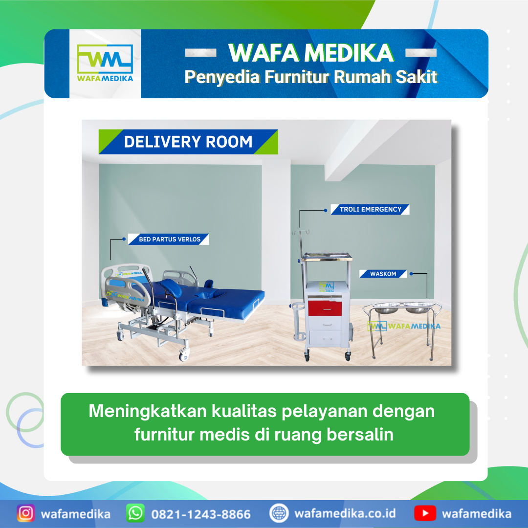 Meningkatkan kualitas pelayanan dengan furnitur medis di ruang bersalin