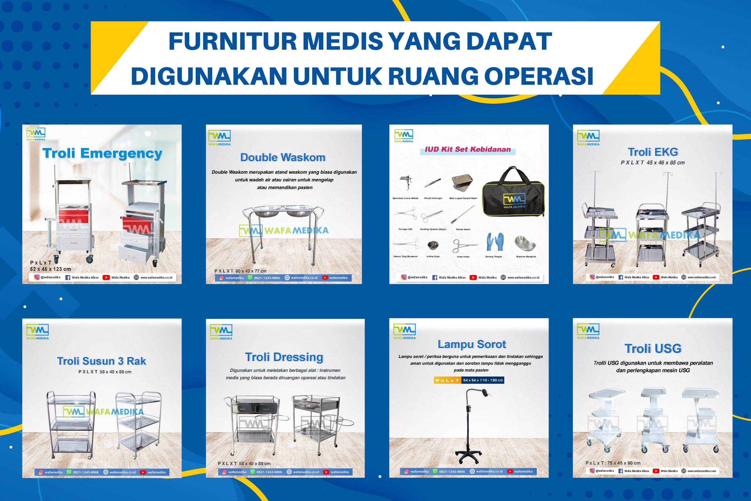 Jenis furnitur rumah sakit yang wajib ada di ruang operasi