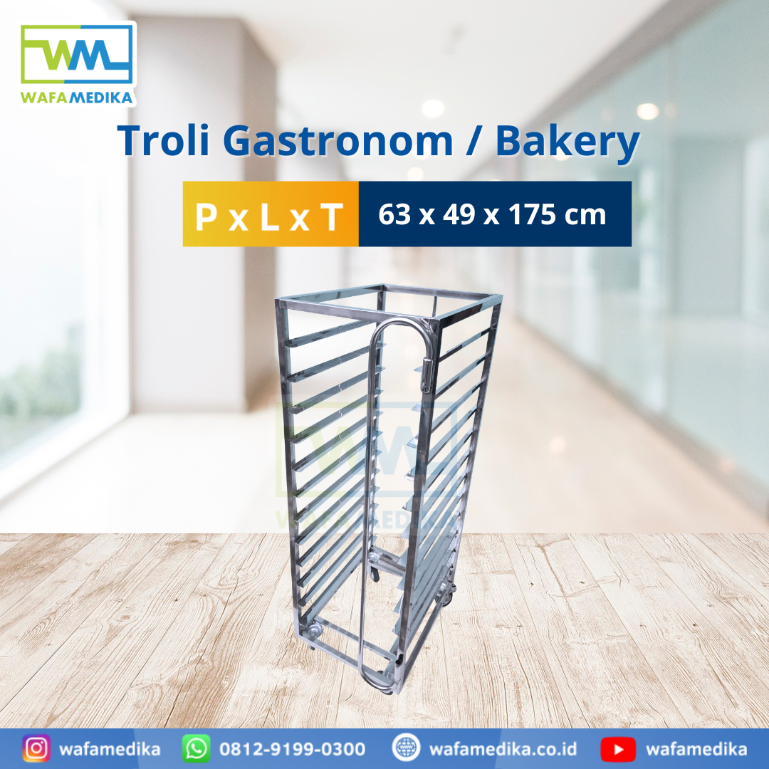 Troli stainless MBG sebagai solusi efektif untuk dapur bersih dan produktif