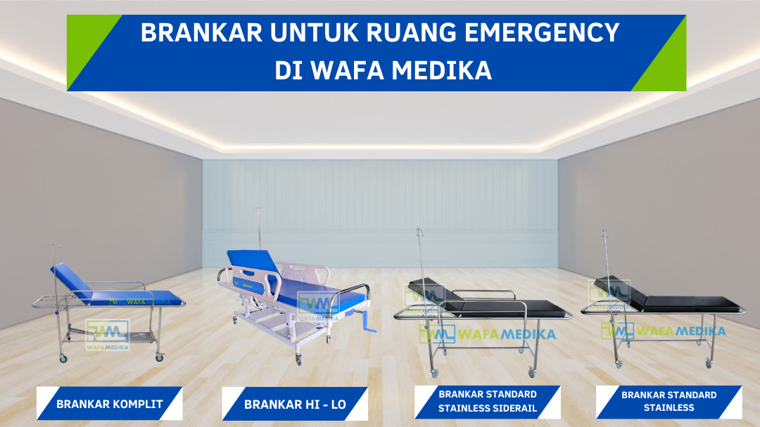 Brankar pasien untuk mobilitas lebih cepat dan penanganan lebih aman