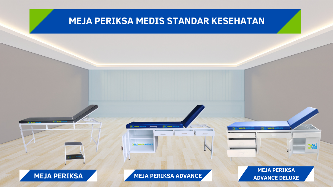 Meja periksa medis standar kesehatan