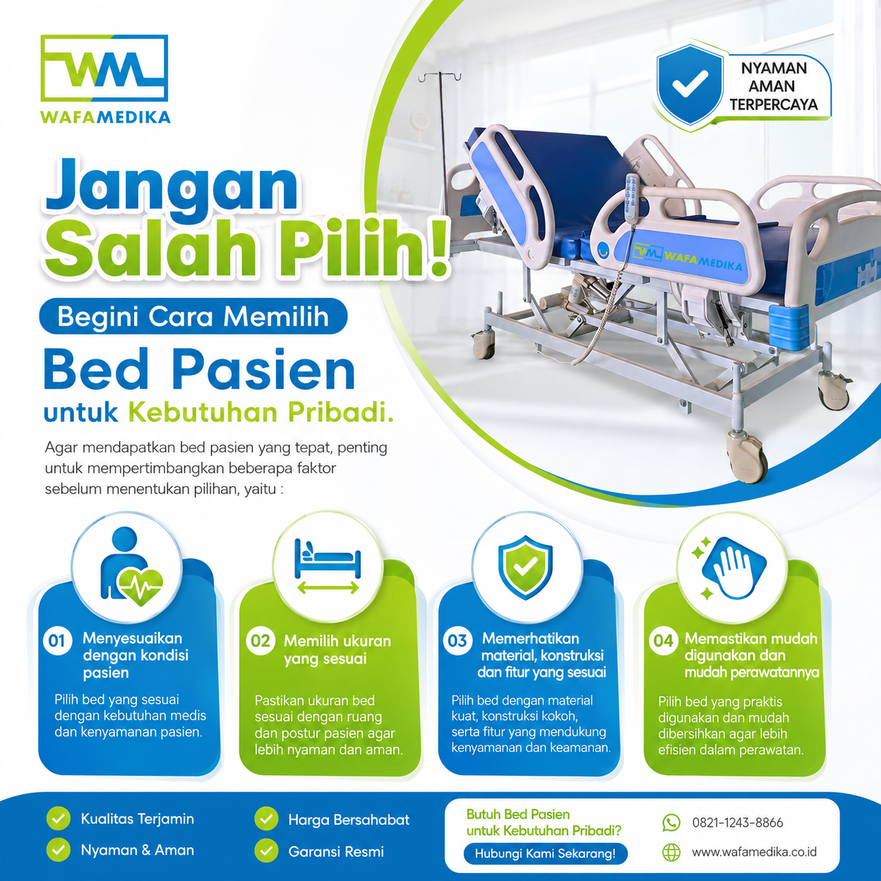 Jangan Salah Pilih! Begini Cara Memilih Bed Pasien untuk Kebutuhan Pribadi