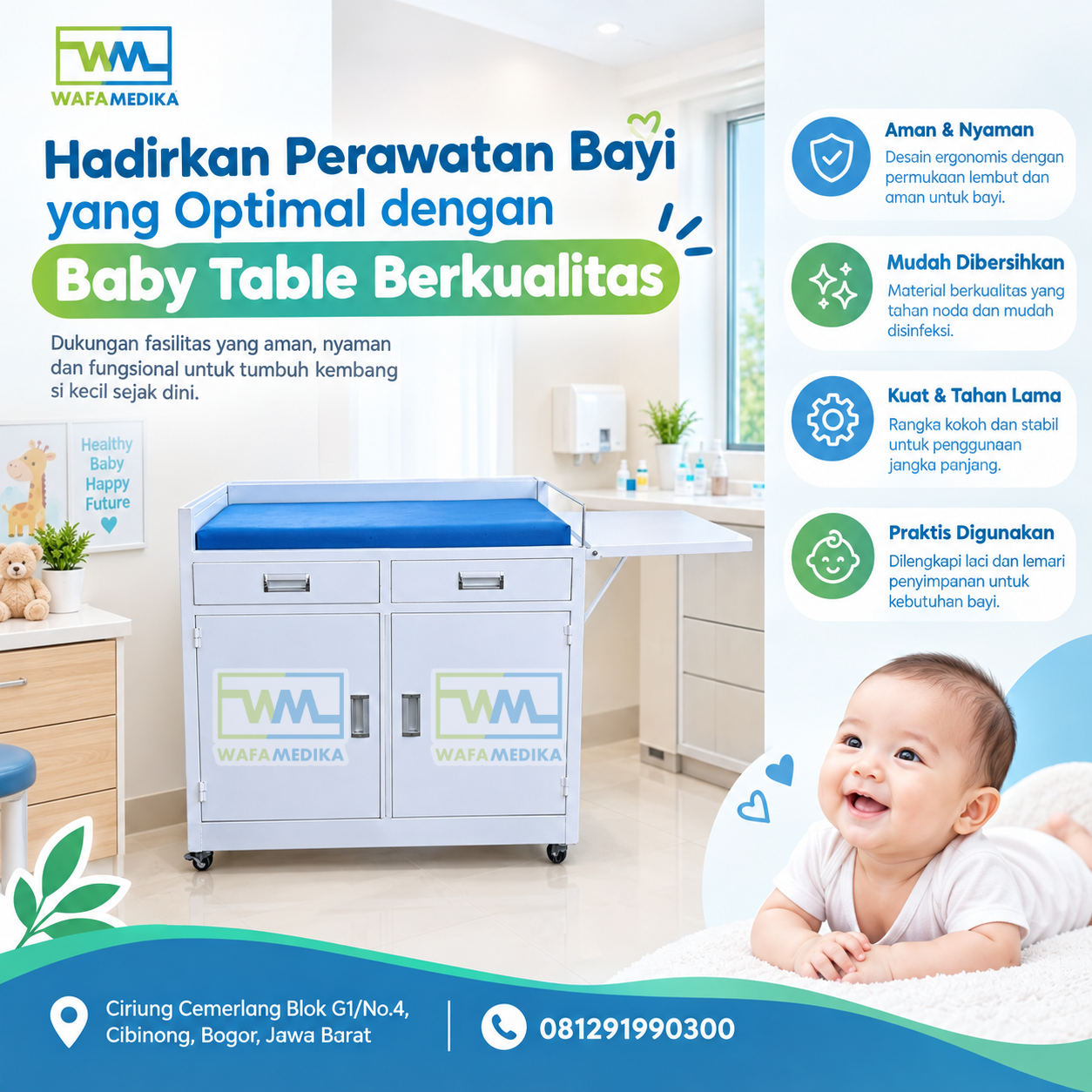 Hadirkan Perawatan Bayi yang Optimal dengan Baby Table Berkualitas